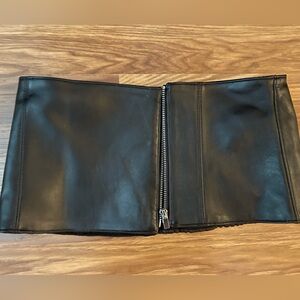 NEW Zara Leather Corset Cummerbund